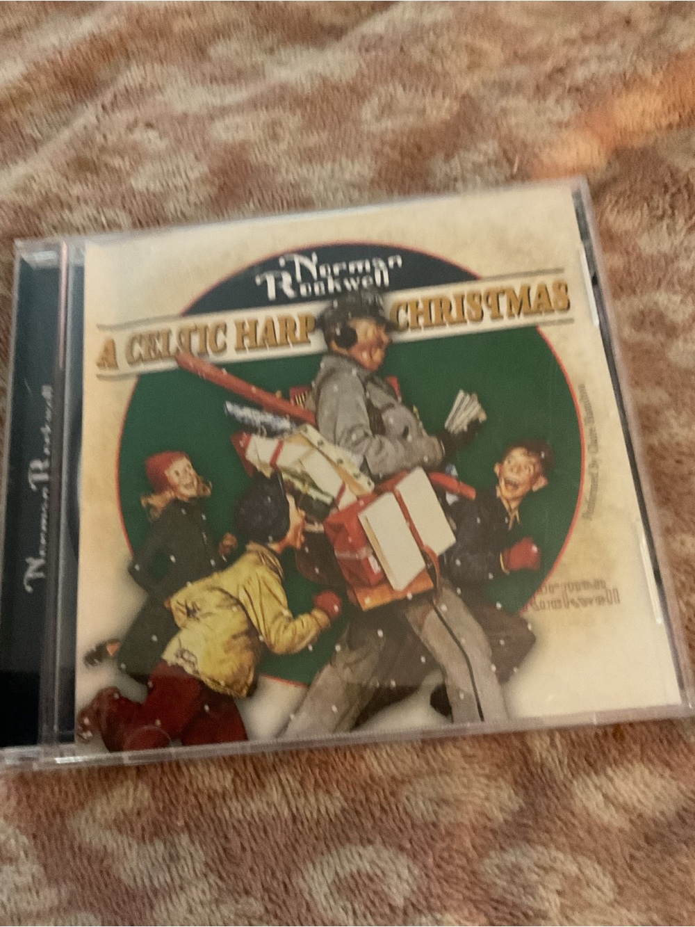 A Celtic Harp Christmas Carol Collection Norman Rockwell CD Used